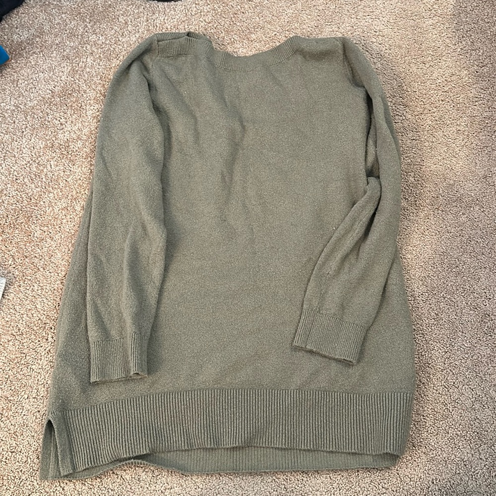Loft green tunic sweater